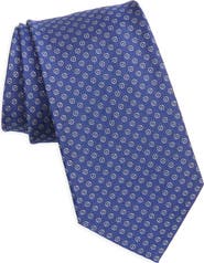 Ralph Lauren Purple Label Bond St. Neat Medallion Silk Tie