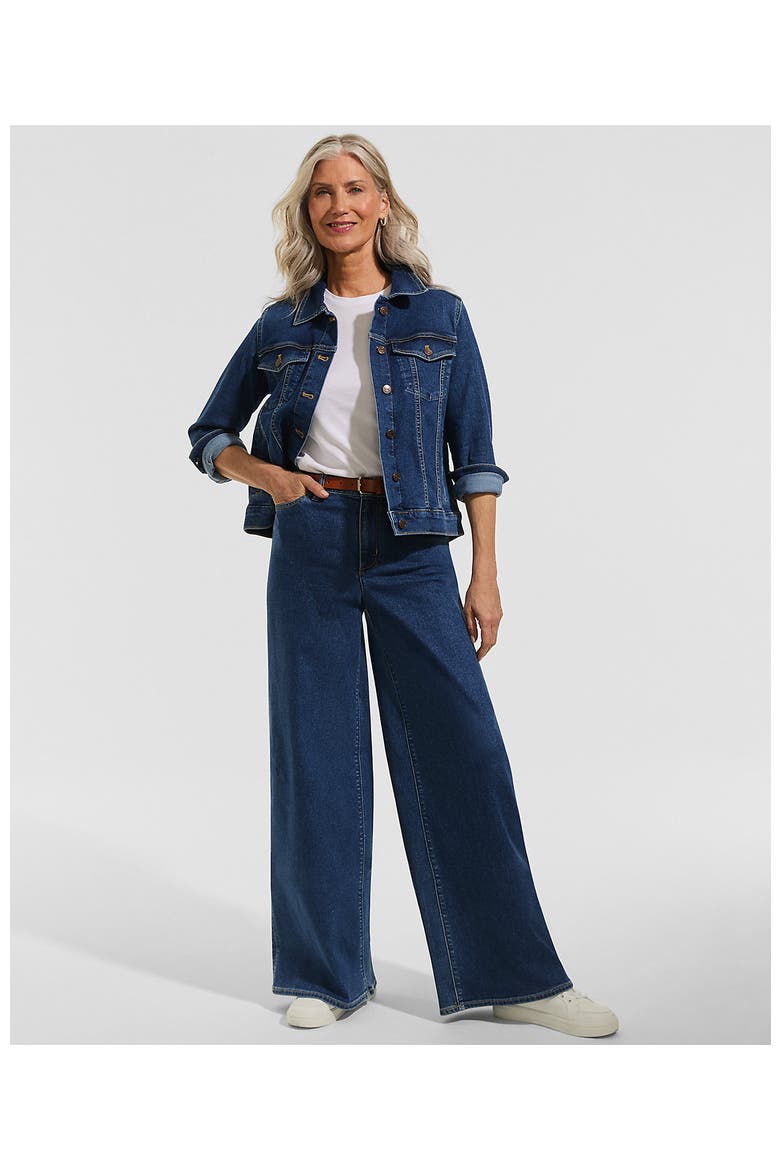 Denim Trucker Jacket, Alternate, color, Crawford Wash