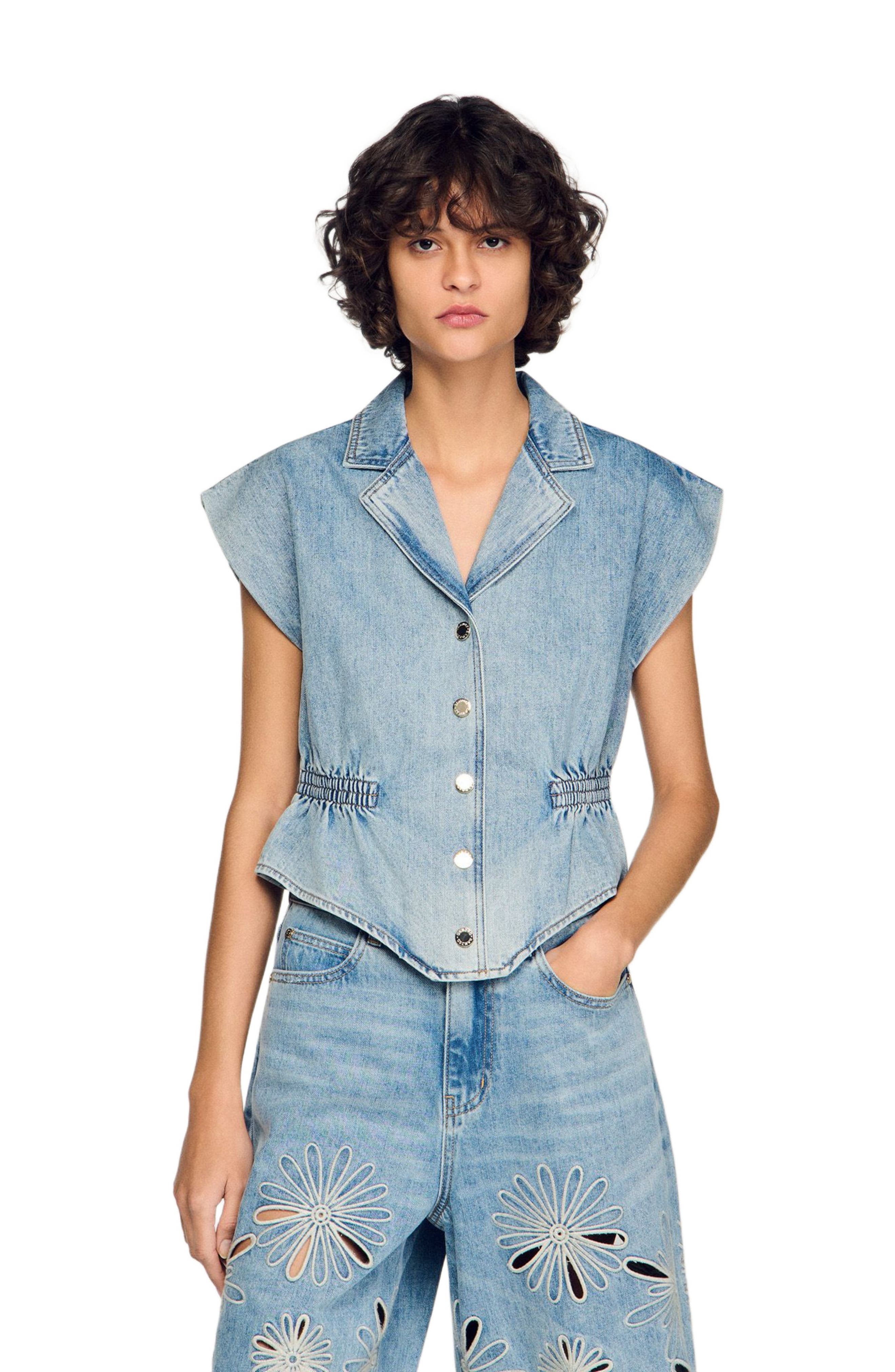 Denim top