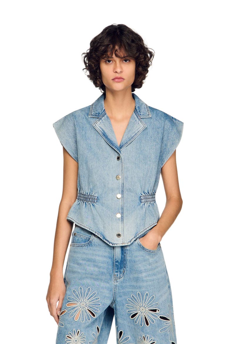 Denim top, Main, color, Blue jean