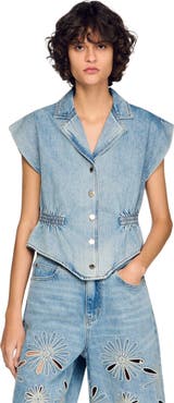 SANDRO Denim top