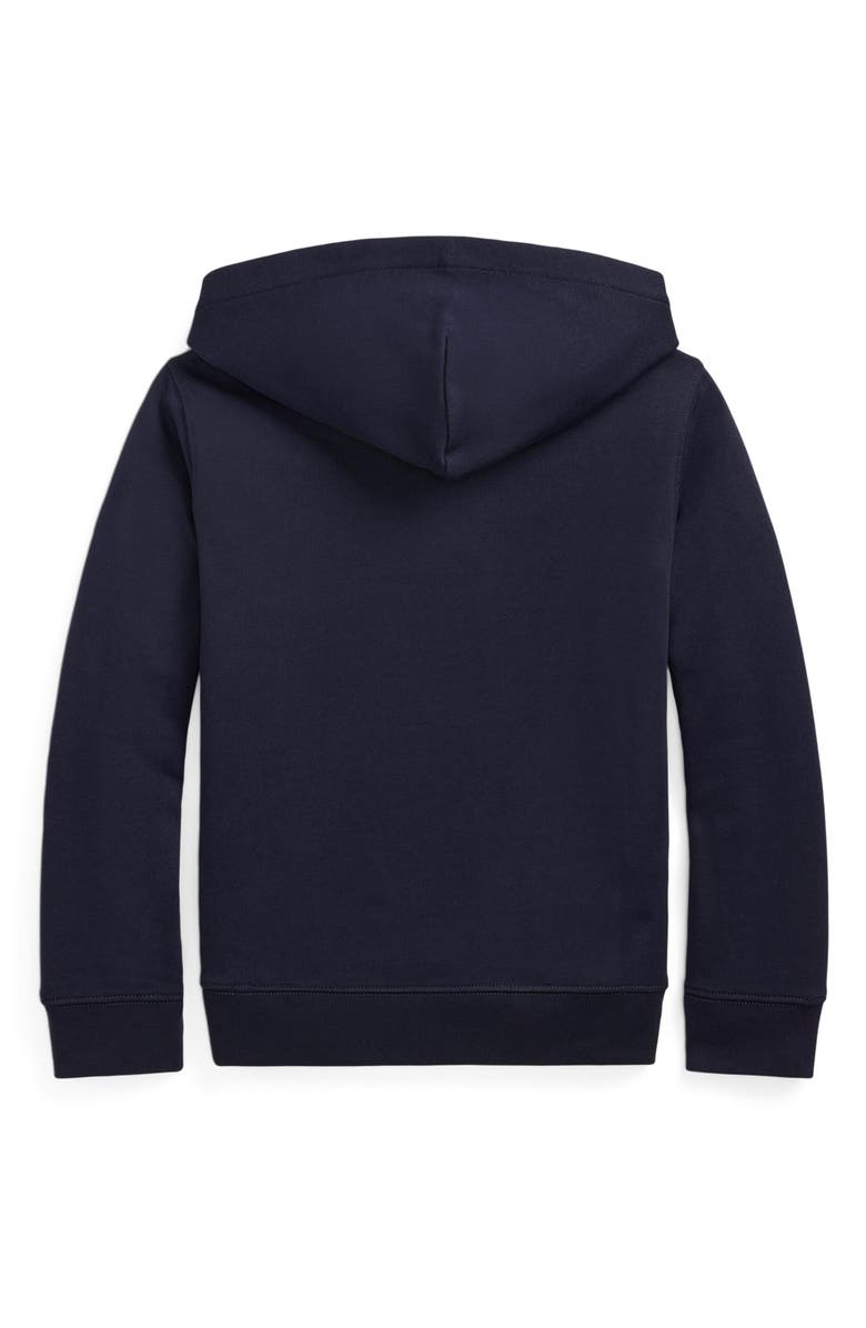 Polo Ralph Lauren Kids' Plaid Appliqué Logo Graphic Hoodie, Alternate, color, 