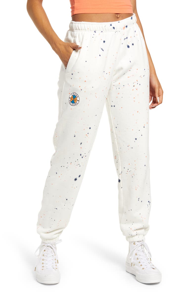 Cross Colours Women's Circle Logo Joggers, Main, color,