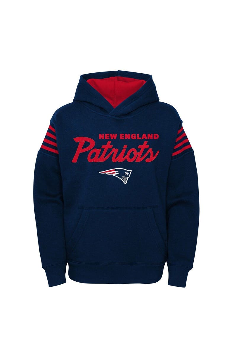 Outerstuff Youth Navy New England Patriots The Champ Is Here Pullover Hoodie, Alternate, color, 