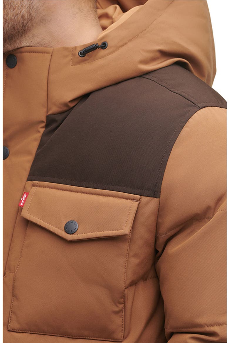 Arctic Cloth Heavyweight Parka, Alternate, color, BROWN COMBO