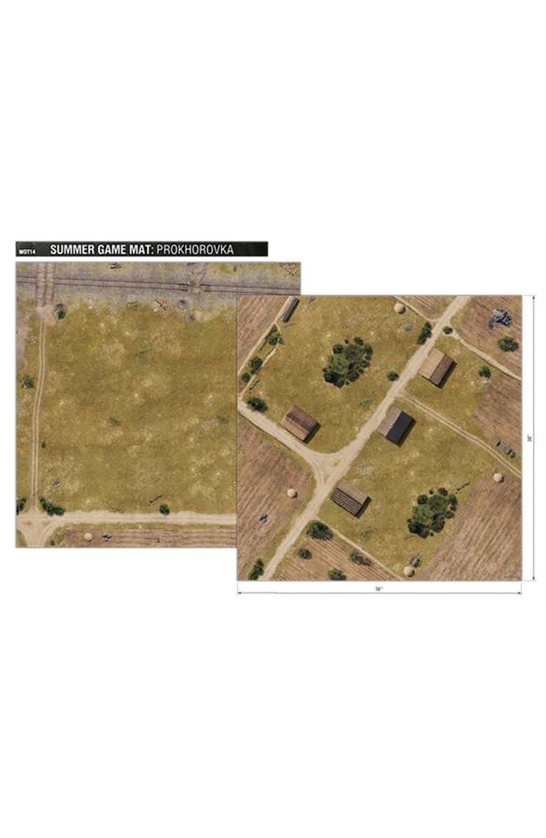 World Of Tanks 36x36 Inch Prokhorovka Summer Game Mat, Alternate, color, Multicolored