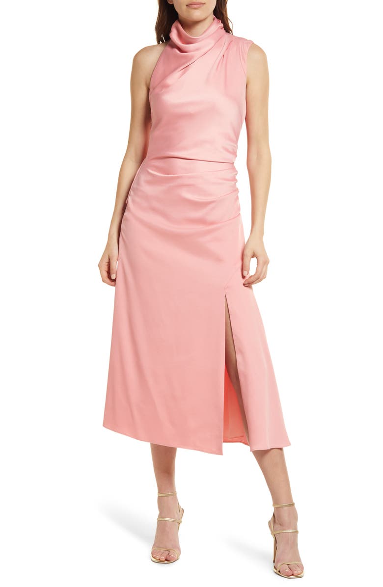 MISHA Robbia Cowl Neck Dress, Main, color, 
