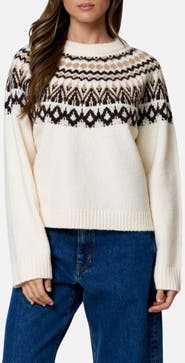 Blu Pepper Fair Isle Crewneck Sweater