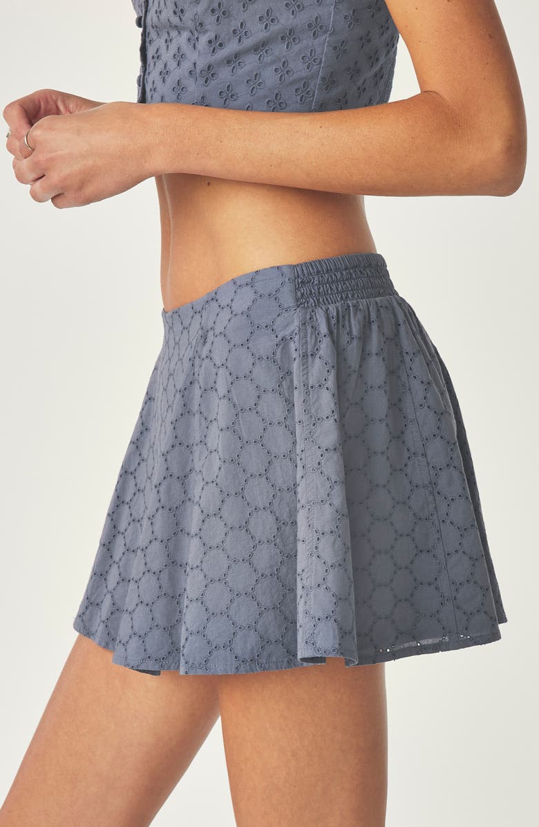 Florence by Mills Eyelet Mini Skort, Alternate, color, Grisaille