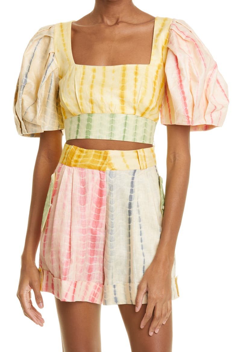Queenie Square Neck Top, Main, color, MULTI
