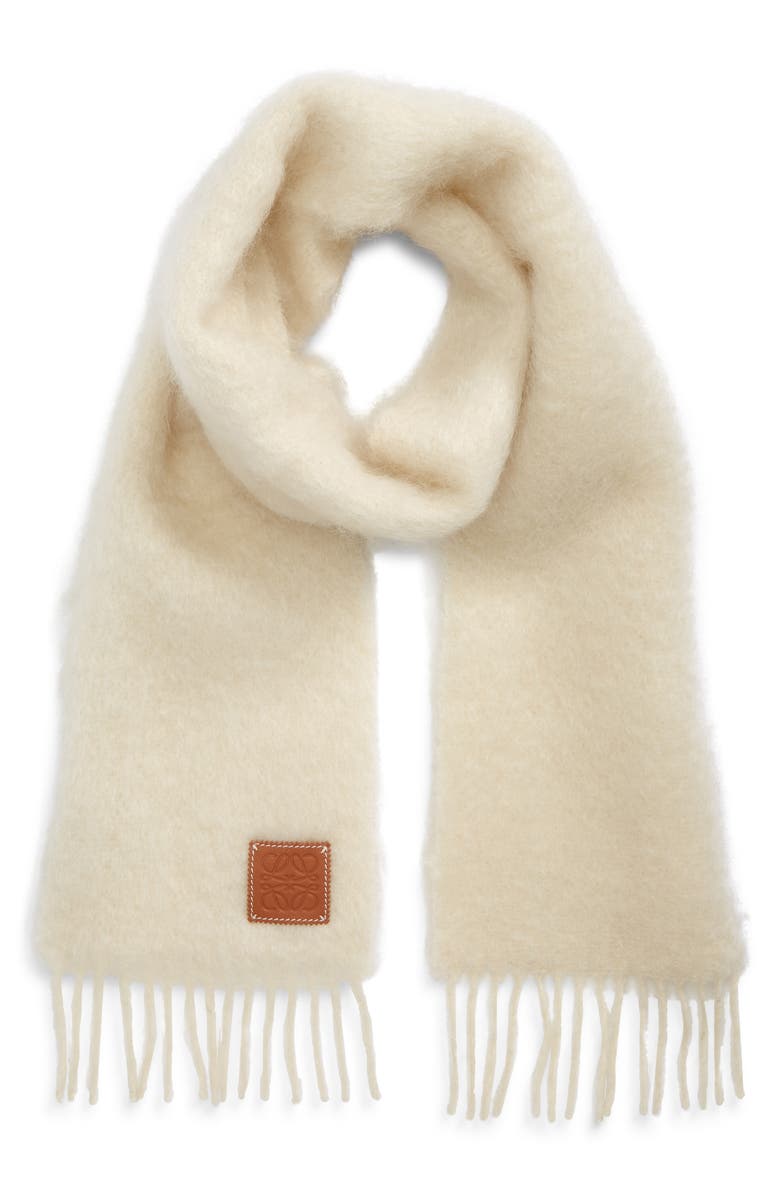 Loewe Mohair & Wool Blend Scarf, Alternate, color, 