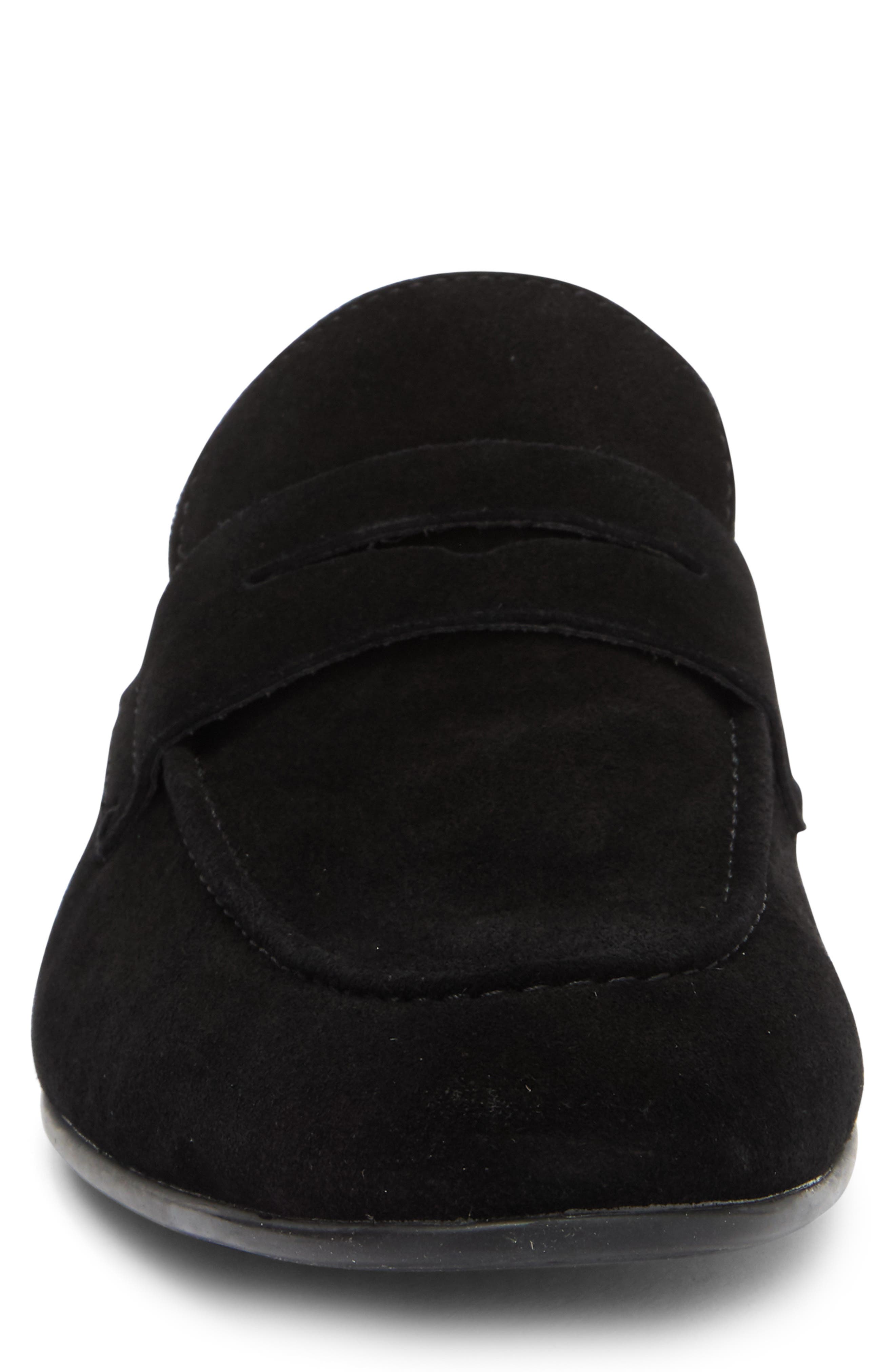 VITTORIO RUSSO Derringer Loafer, Alternate, color, Suede Black