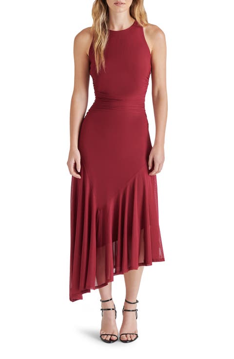 Laney Asymmetric Mesh Dress