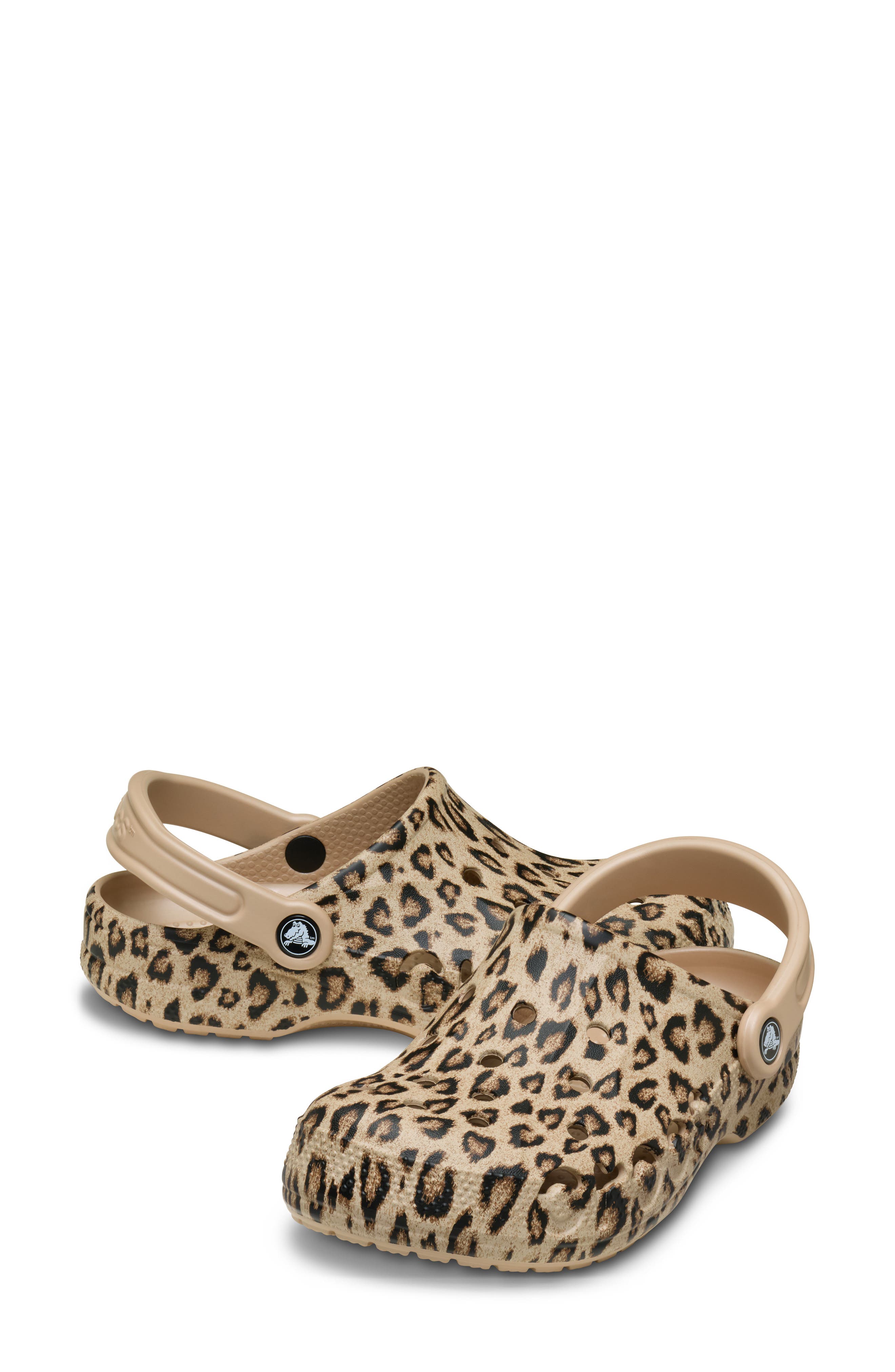 Baya Seasonal Printed Clog, Alternate, color, GOLD/ LEOPARD