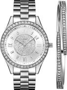 JBW Mondrian Diamond Bracelet Watch & Bangle Set, 37mm