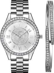 JBW Mondrian Diamond Bracelet Watch & Bangle Set, 37mm