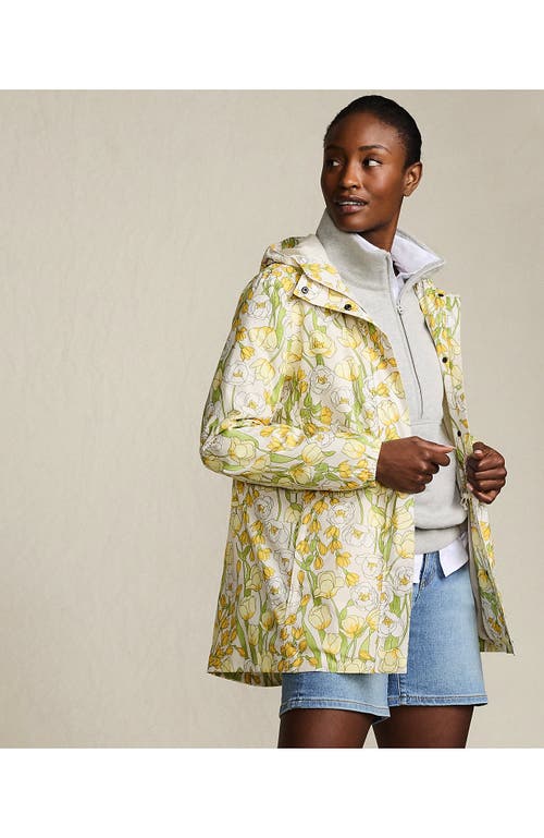 Lands' End Squall Packable Waterproof Raincoat In Burgundy
