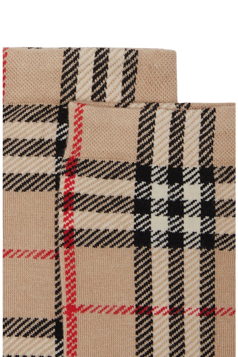 Check Ankle Socks, Alternate, color, ARCHIVE BEIGE