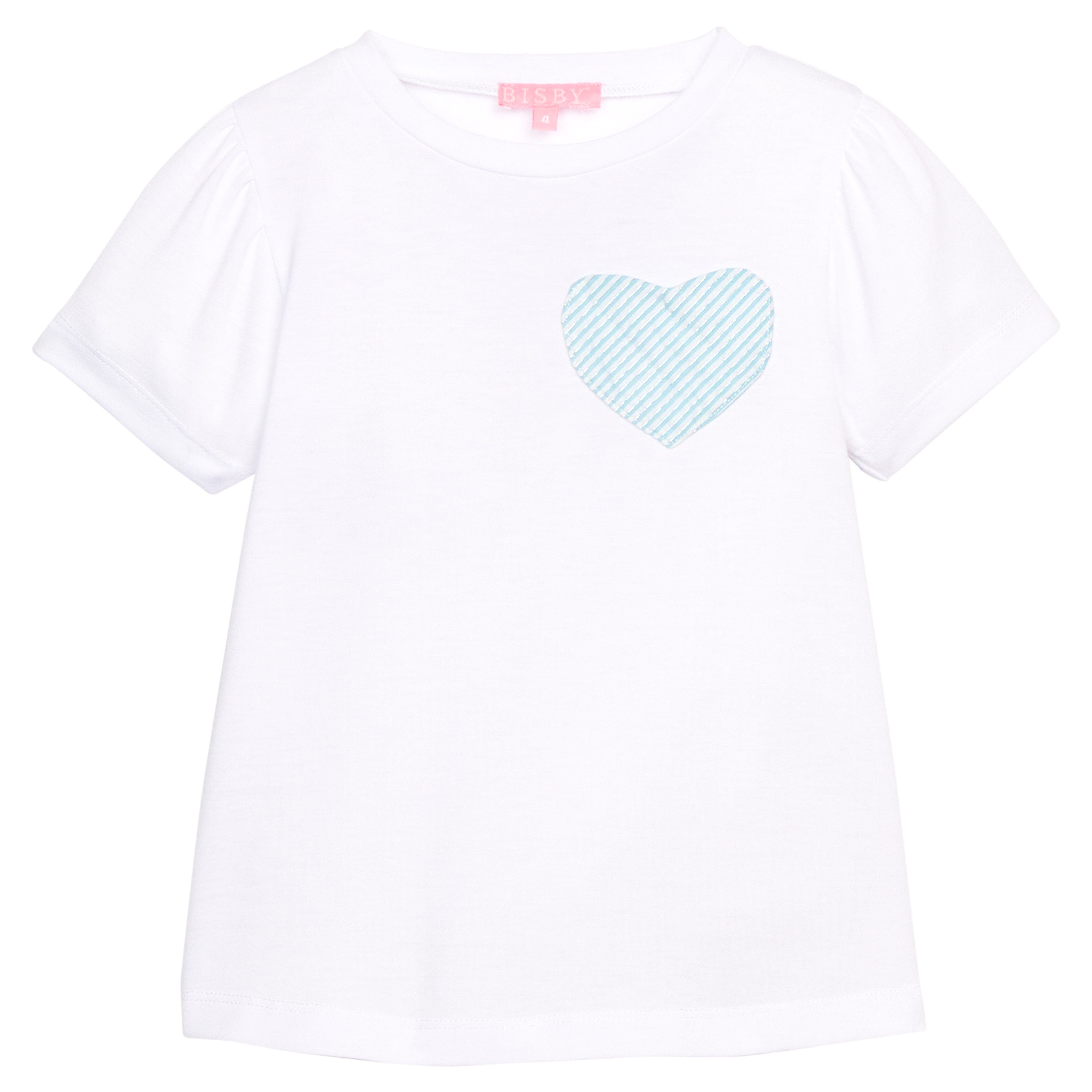 selected Aqua Seersucker Heart
