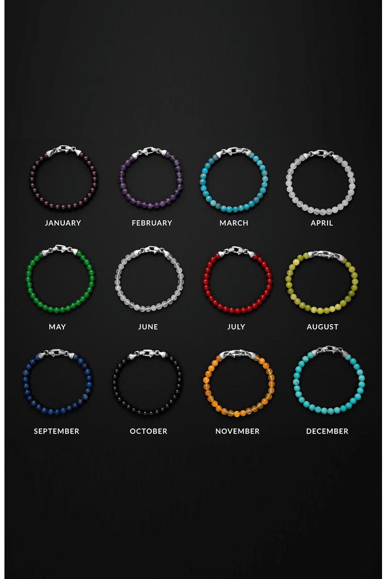 Spiritual Bead Birthstone Bracelet, Alternate, color, AUGUST / PERIDOT