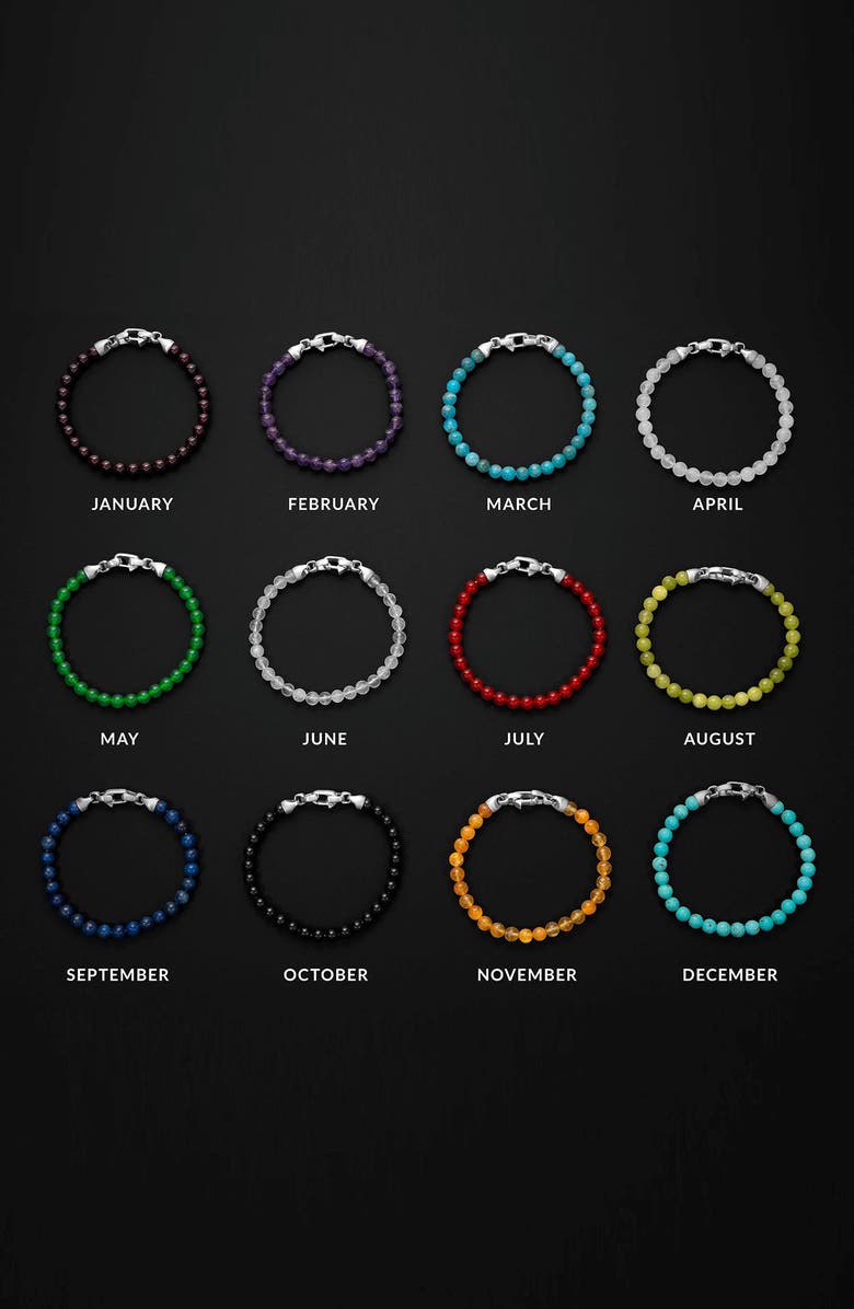 Vincero Spiritual Bead Birthstone Bracelet, Alternate, color,
