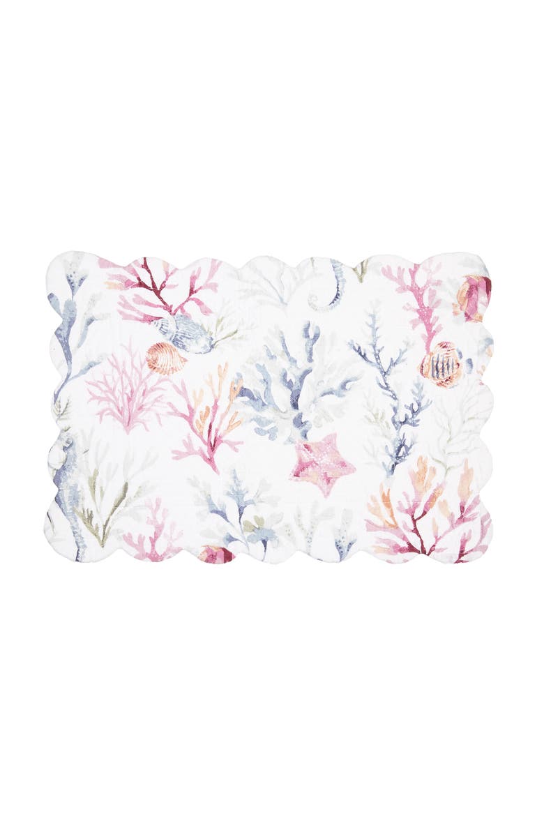 Nori Coral Placemats, Set of 6, Alternate, color, Blue