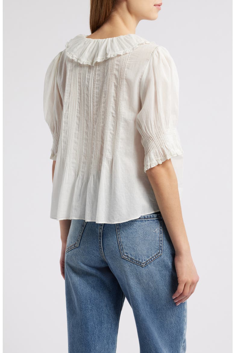 Henri Organic Cotton Voile Top, Alternate, color, SALT