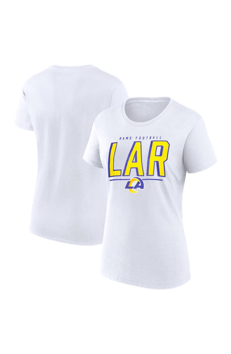 FANATICS Women's Fanatics White Los Angeles Rams Cheerleader T-Shirt, Main, color, White