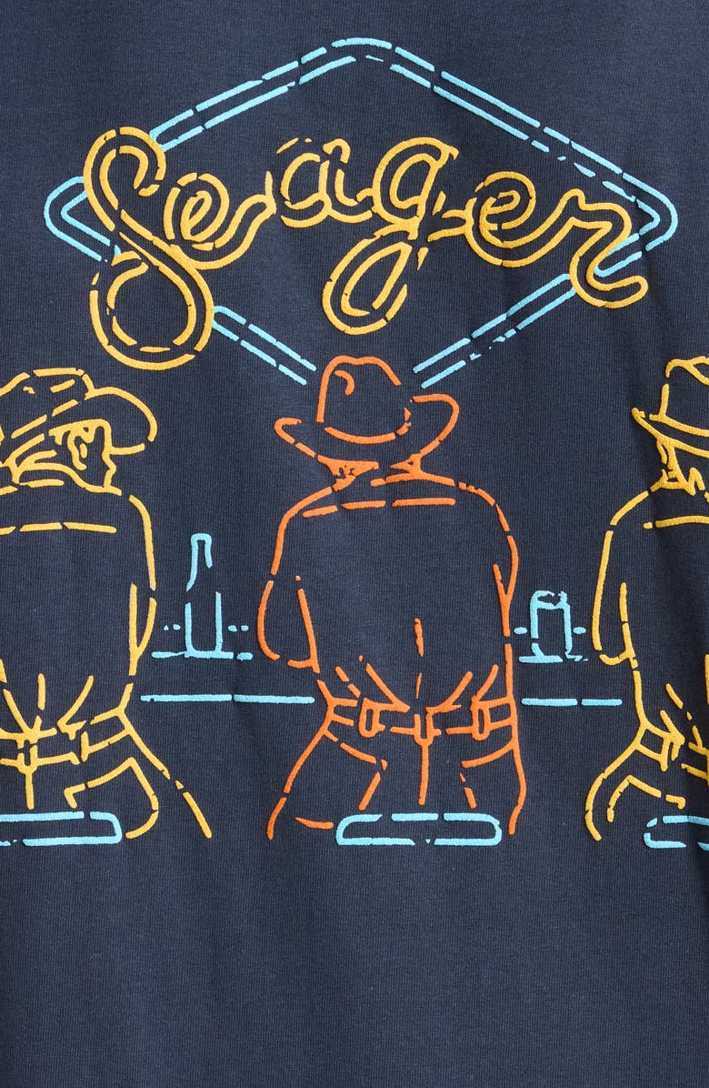 Seager Co Honky Tonk Cotton Graphic T-Shirt, Alternate, color, Navy
