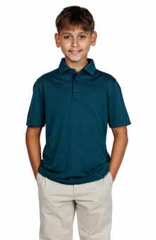 TailorByrd Kids' Solid Knit Polo