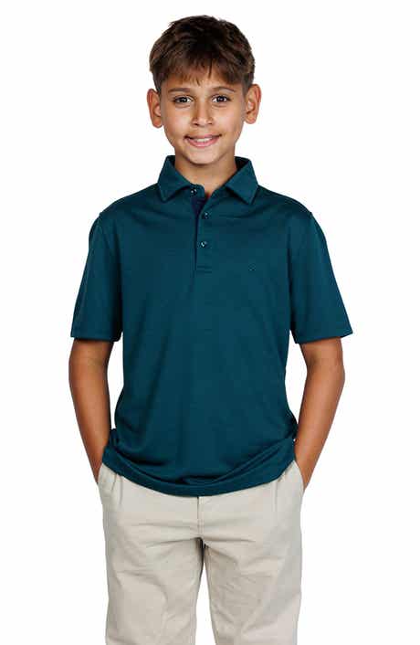 TailorByrd Kids' Solid Knit Polo