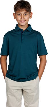 TailorByrd Kids' Solid Knit Polo