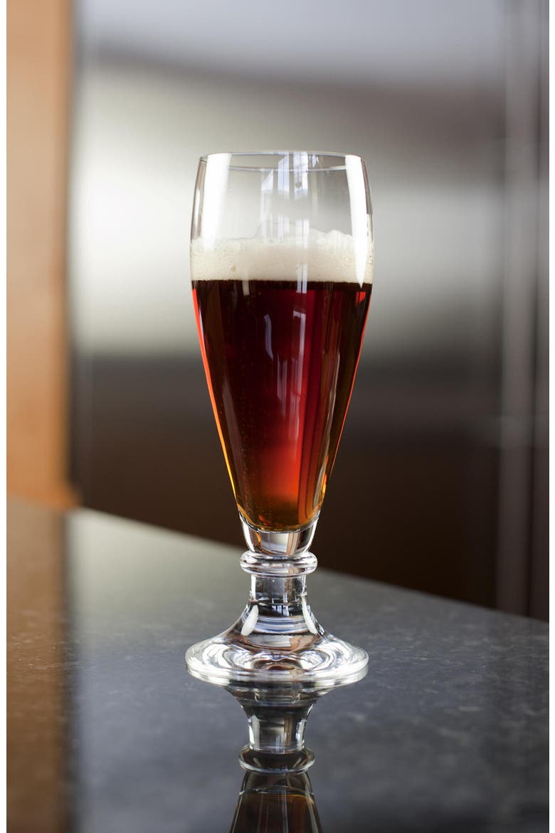 Beer Basic Set of 6 Brussels Pilsner Beer Glasses, Alternate, color, CLEAR