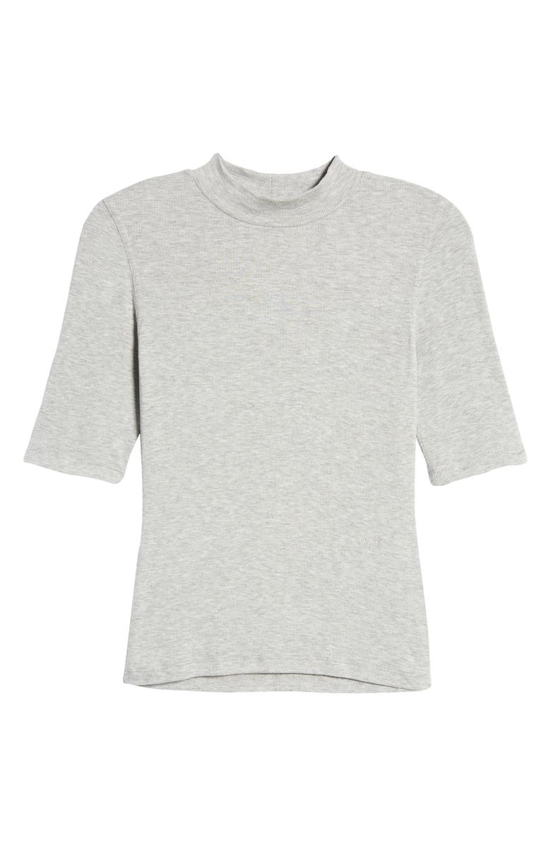 FRAME Rib Mock Neck Top, Alternate, color, 