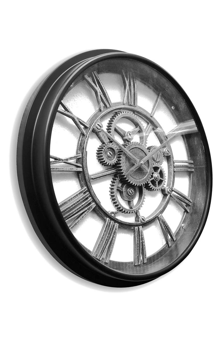 Westclox Gears 20 Inch Wall Clock, Alternate, color, Black
