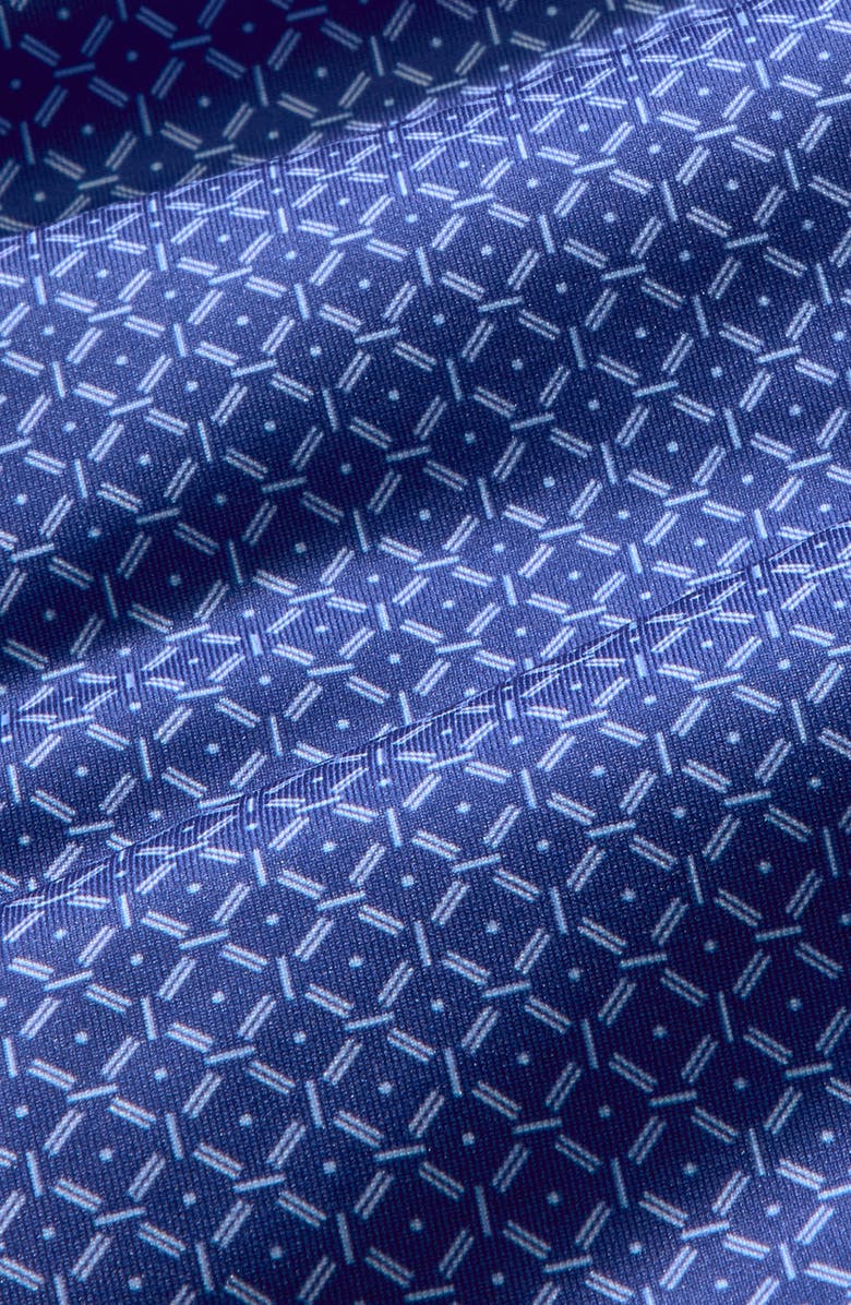 Mizzen+Main Versa Trim Fit Cobalt Diagonal Dot Polo, Alternate, color, Cobalt Diagonal Dot