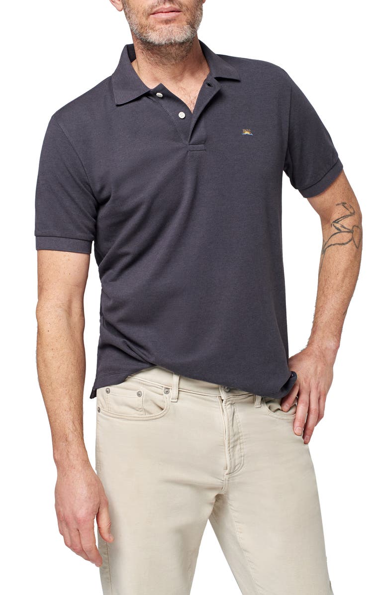 Faherty Stretch Cotton Blend Piqué Polo, Main, color, 