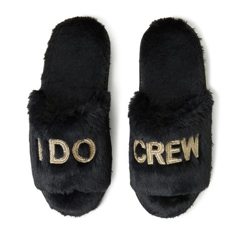 Lane Bridal I Do Fuzzy Slide Slipper (Women)