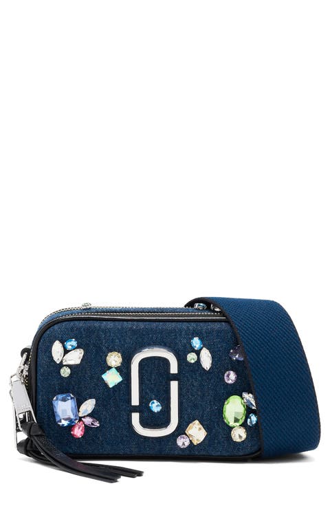 The Gem Denim Snapshot Crossbody Bag