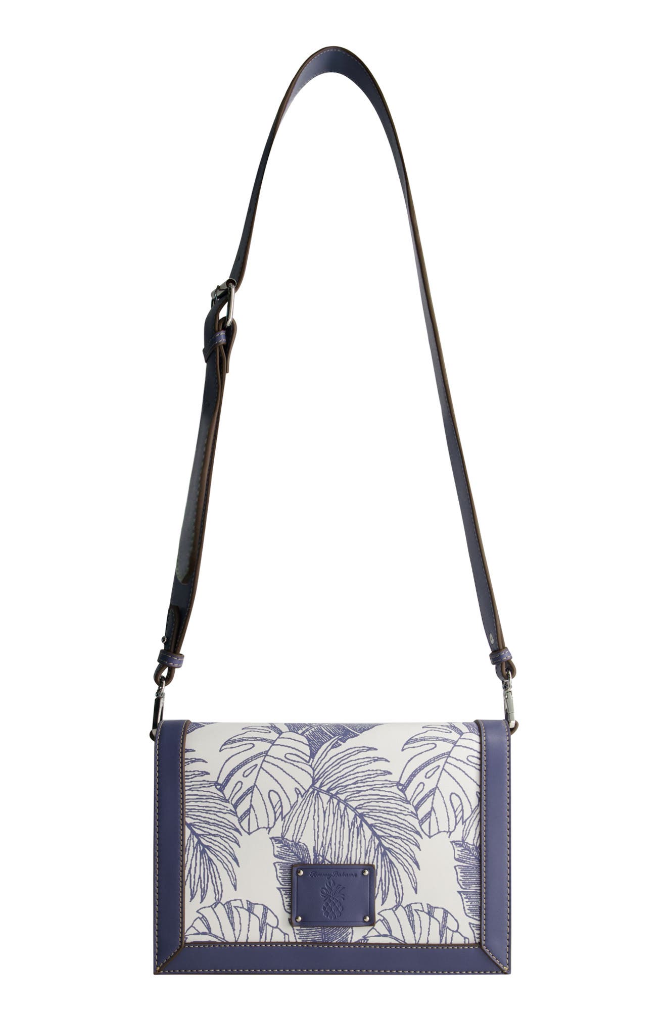Tommy Bahama Debossed Logo Leaf Print City Crossbody Bag