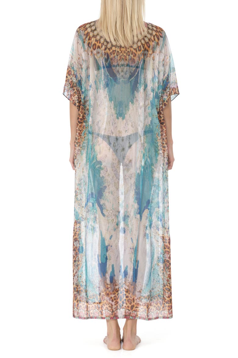 Print Cover-Up Duster, Alternate, color, WHITE
