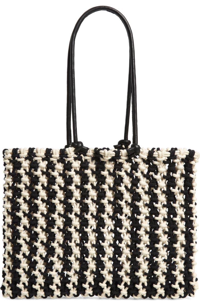Clare V. Sandy Net Tote, Main, color,