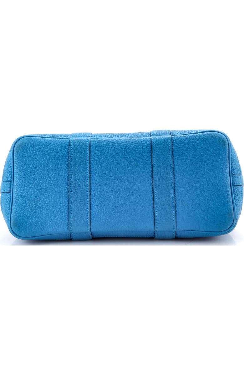 Pre-Owned Hermes Garden Party Tote Toile and Leather 30, Alternate, color, Bleu Zanzibar