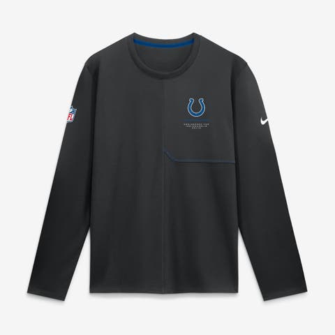 Men's Nike Black Indianapolis Colts Sideline Coaches UV Dri-FIT Long Sleeve Shirt
