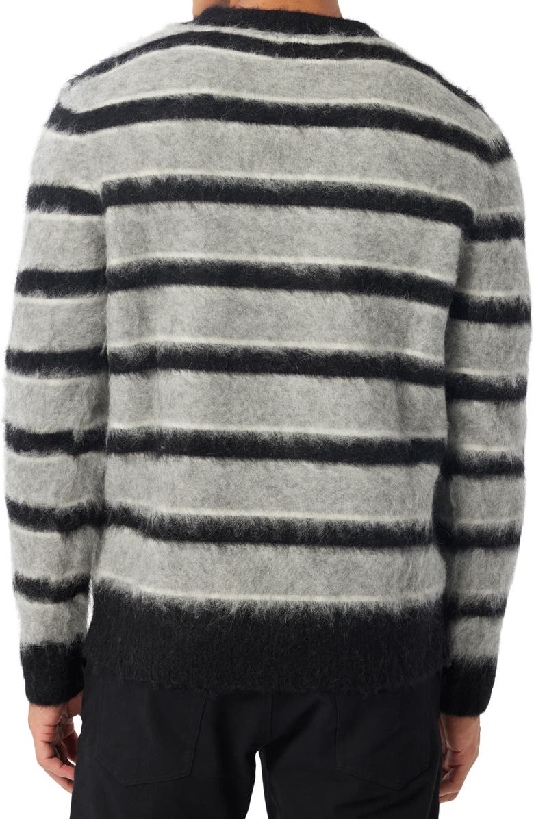 Good Man Brand Stripe Mohair & Wool Blend Crewneck Sweater, Alternate, color, 