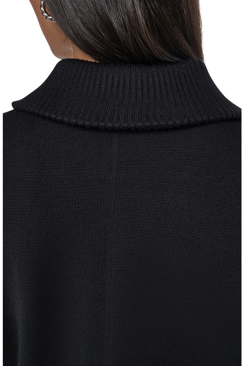 Essentials Zip Up Sweater Jacket, Alternate, color, BLACK