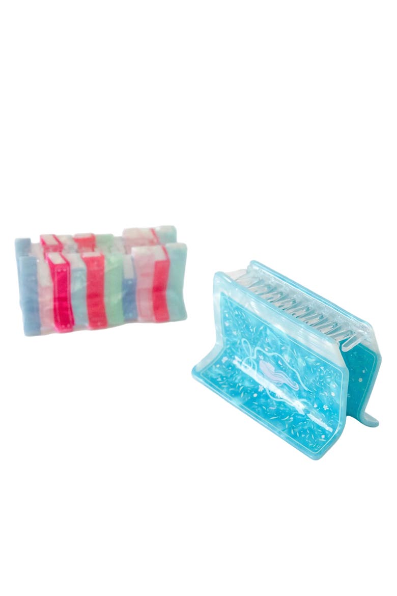 Book Club Themed Claw Clips, Alternate, color, Blue Portrait Book