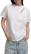 Marcella Leonie Cutout Organic Cotton T-Shirt