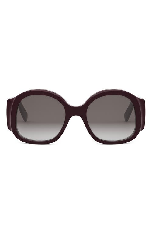 Celine Maxi Triomphe 54mm Round Sunglasses