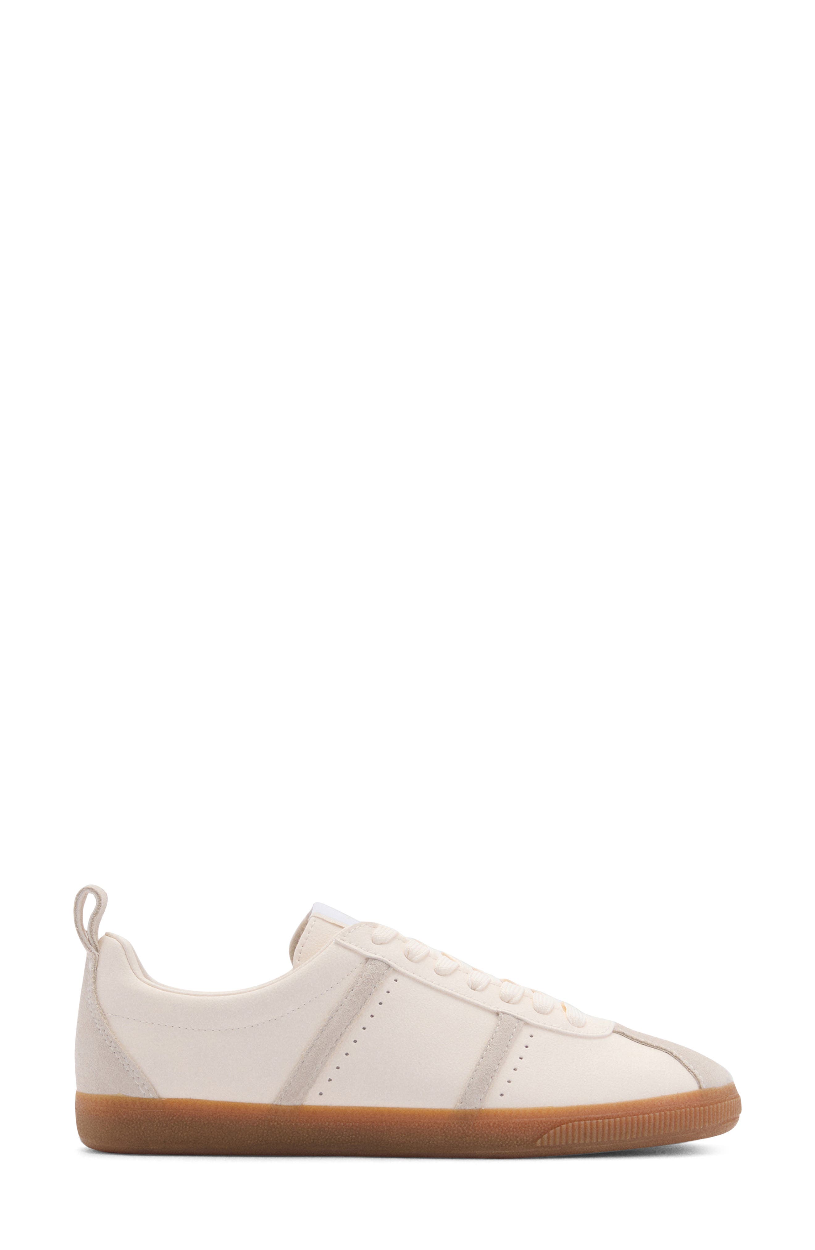 MANGO Contrast Panel Sneaker, Alternate, color, White